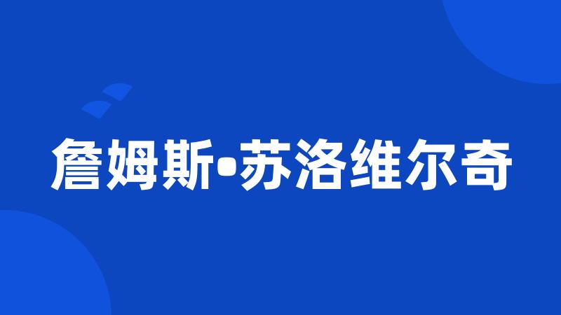 詹姆斯•苏洛维尔奇