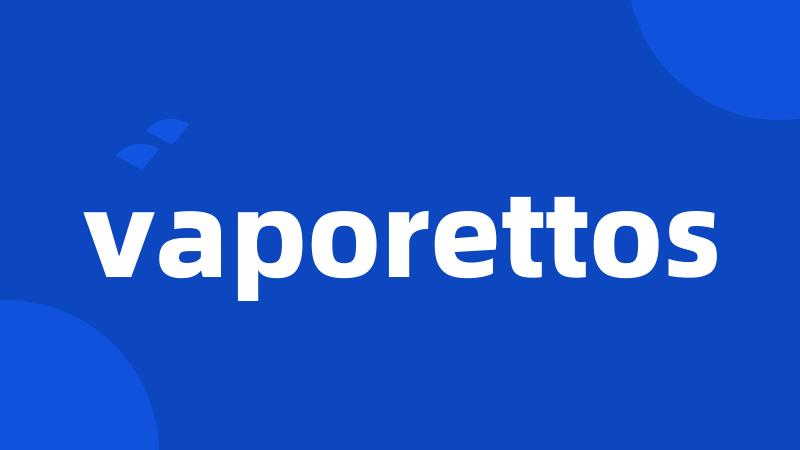 vaporettos