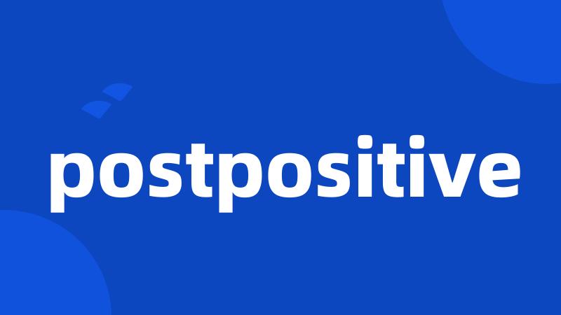 postpositive