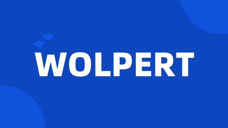 WOLPERT