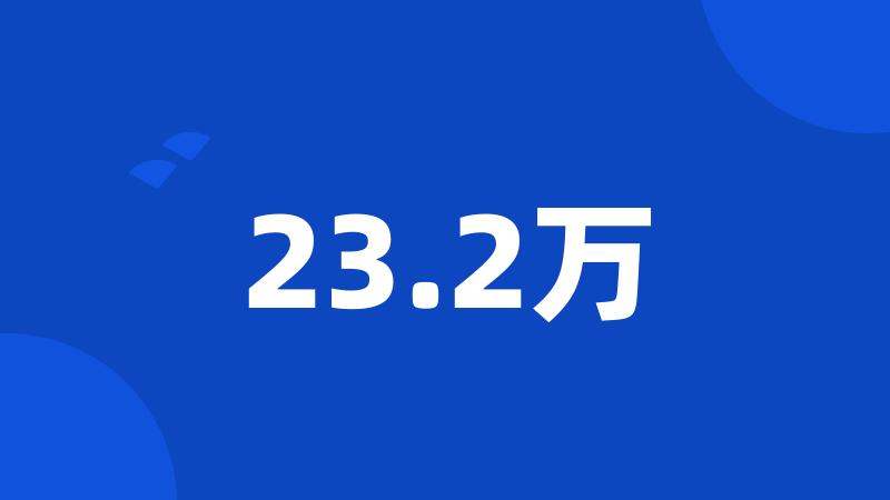 23.2万