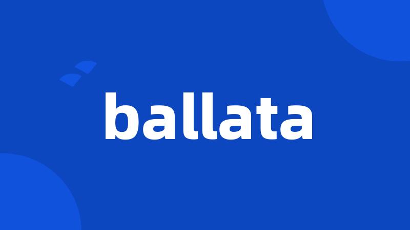 ballata