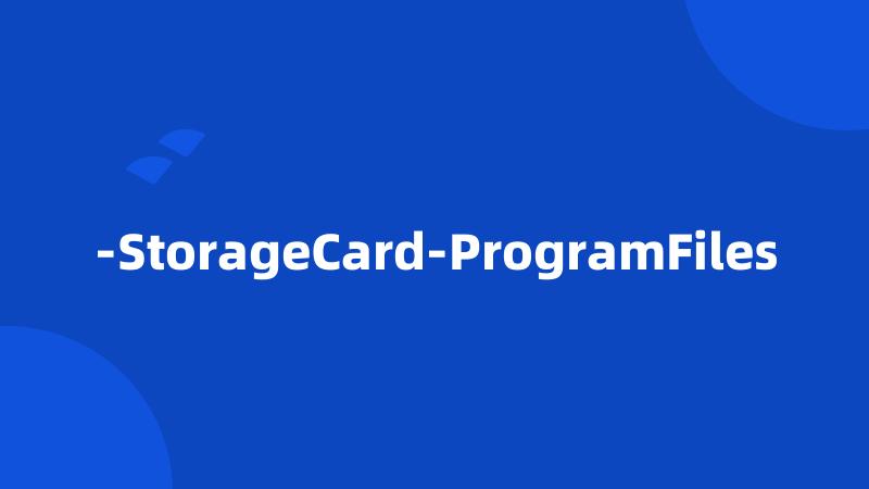 -StorageCard-ProgramFiles