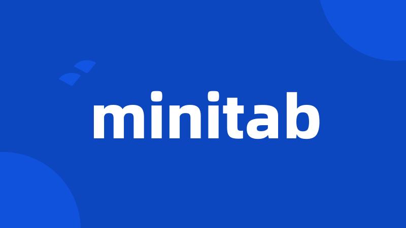 minitab