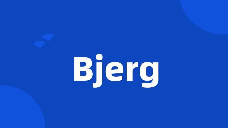 Bjerg