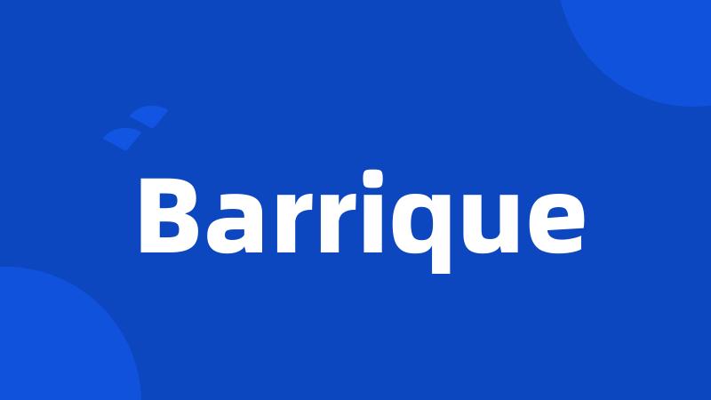 Barrique