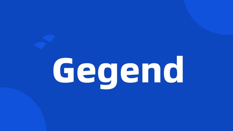 Gegend