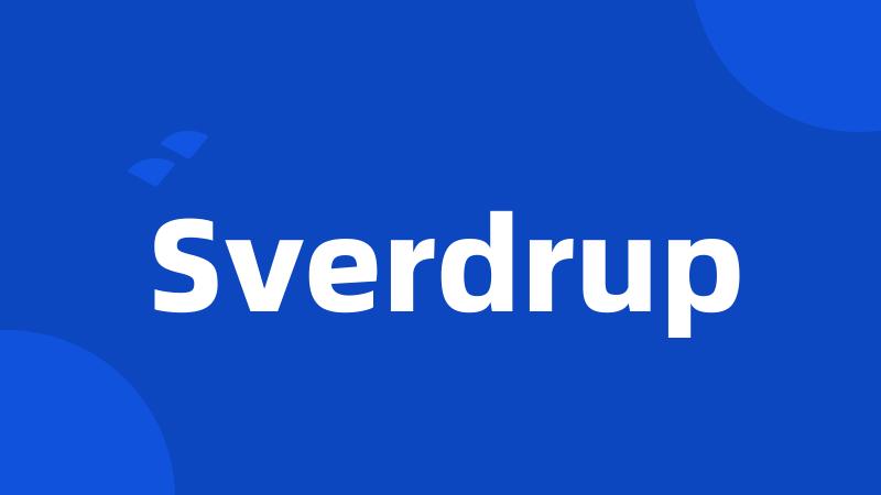 Sverdrup