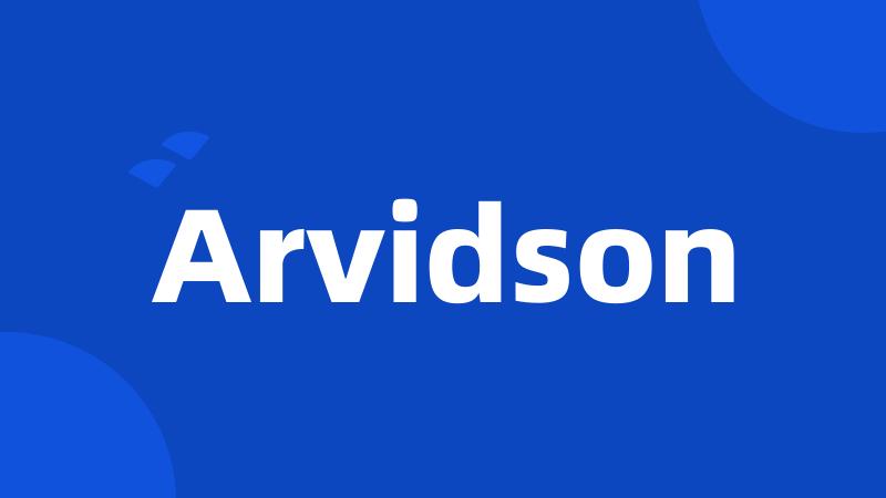 Arvidson