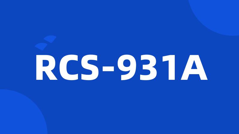 RCS-931A