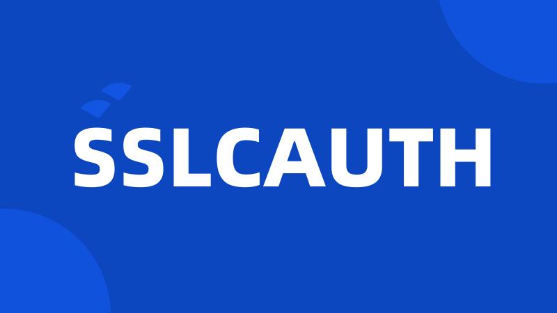 SSLCAUTH