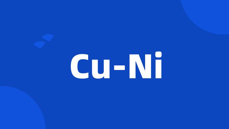 Cu-Ni