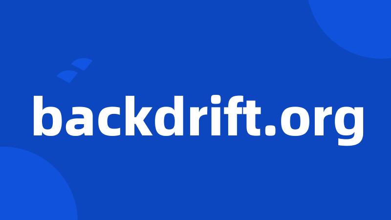 backdrift.org