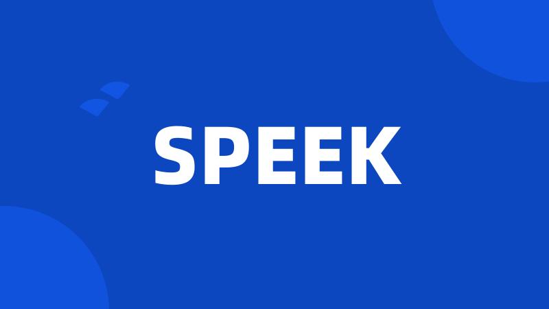 SPEEK