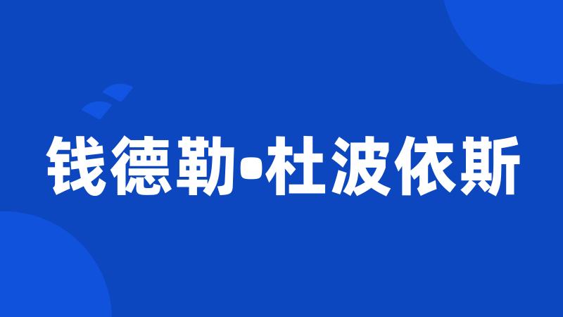 钱德勒•杜波依斯