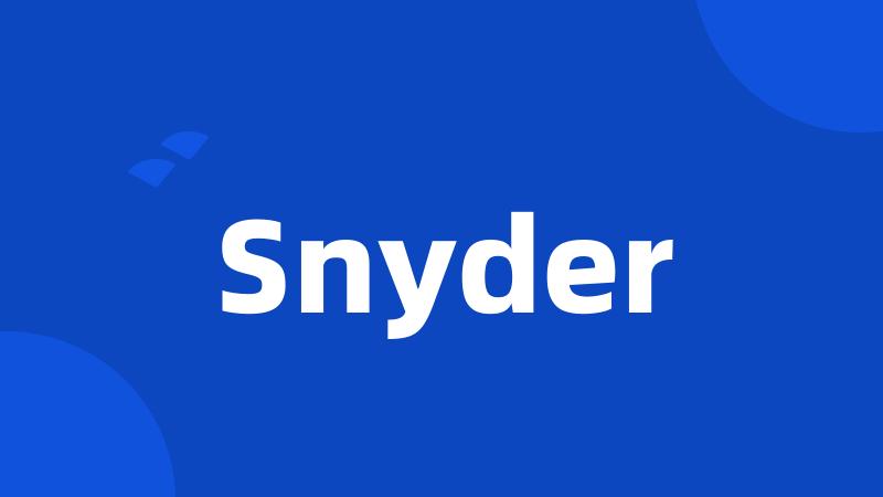 Snyder