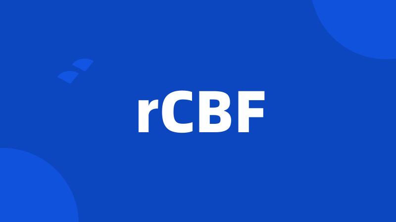 rCBF