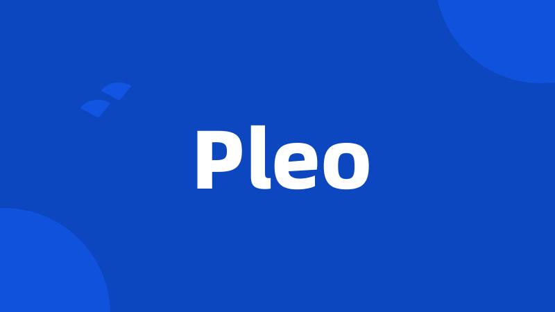 Pleo