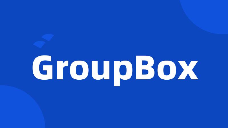 GroupBox