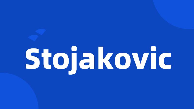 Stojakovic