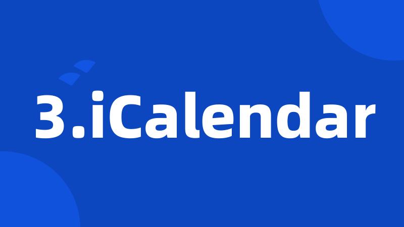 3.iCalendar