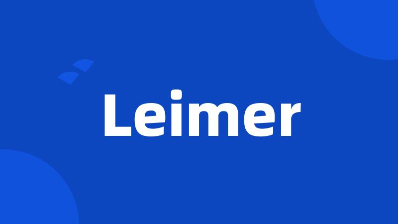 Leimer