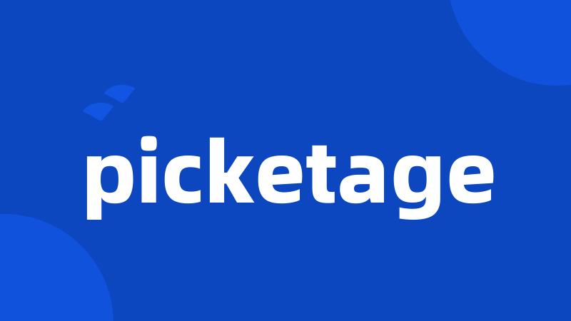 picketage