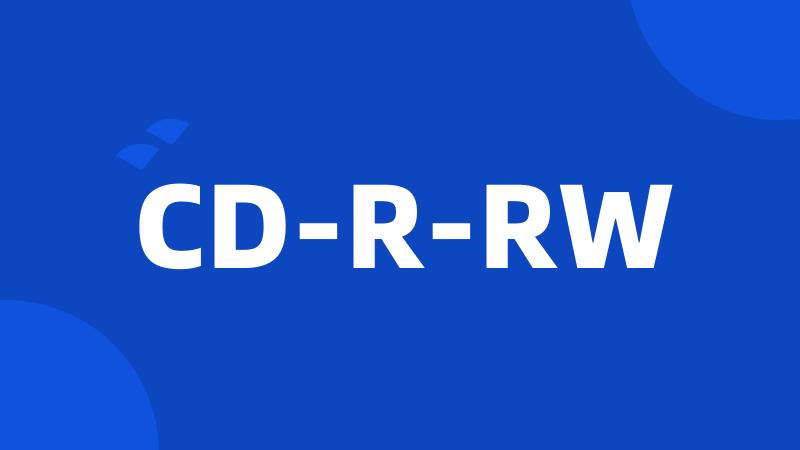 CD-R-RW