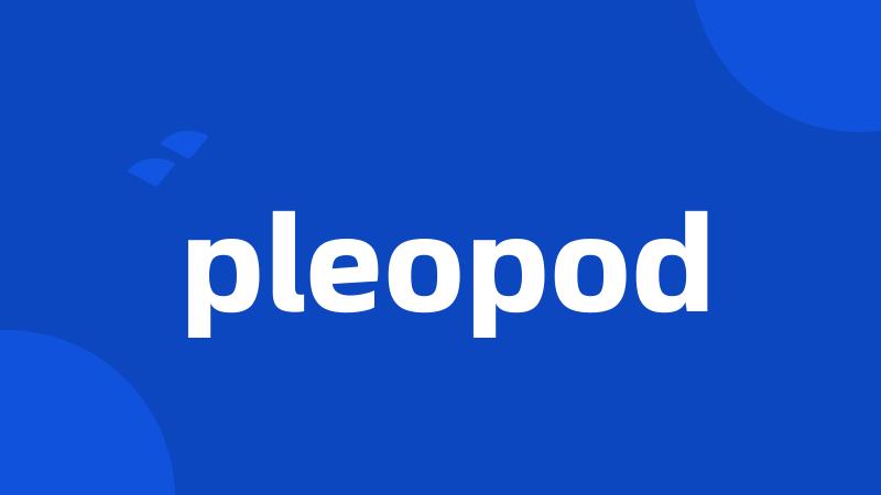 pleopod