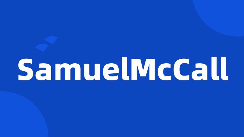 SamuelMcCall