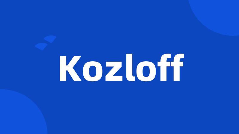 Kozloff