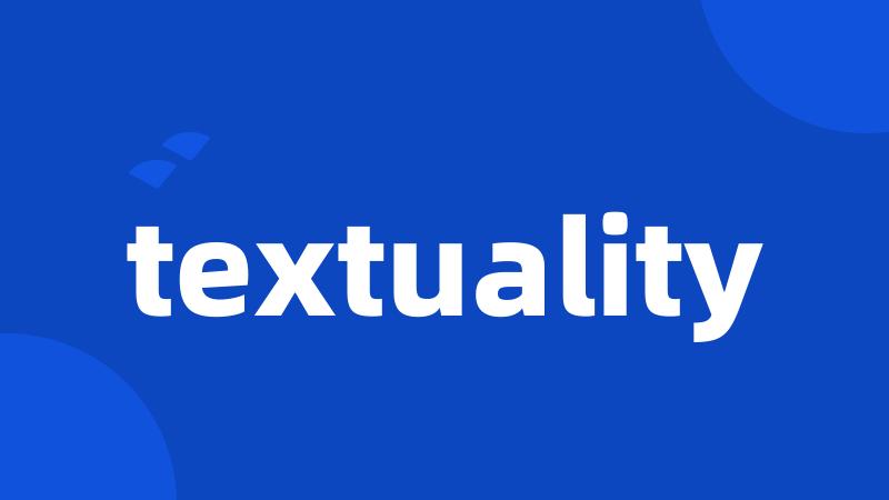 textuality