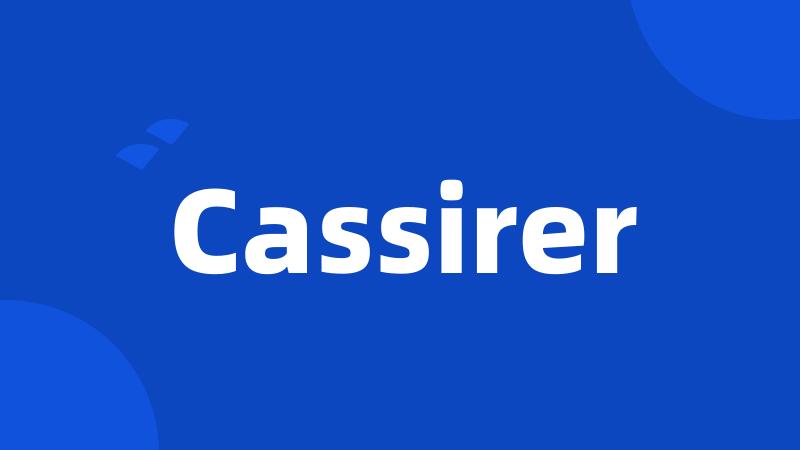 Cassirer