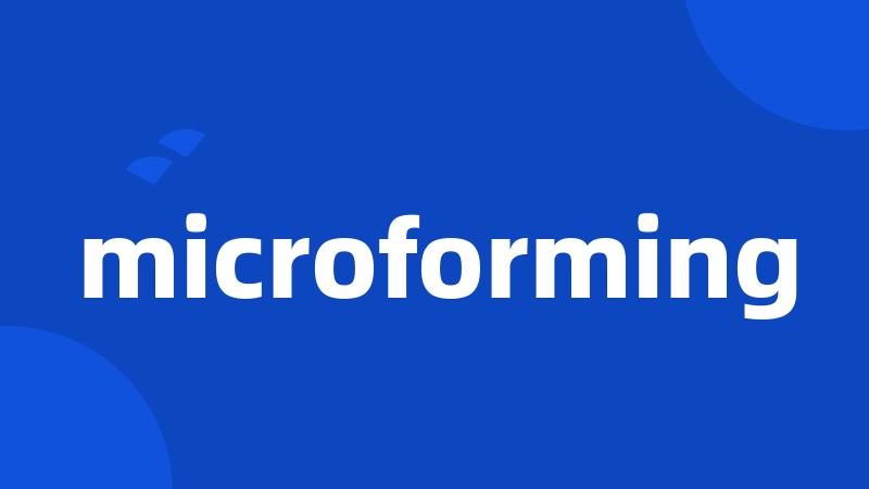 microforming