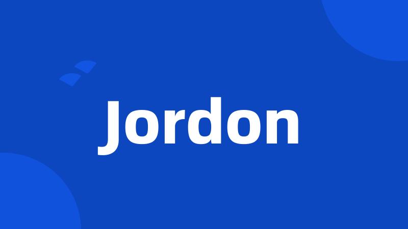 Jordon