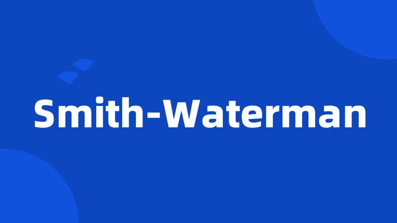 Smith-Waterman