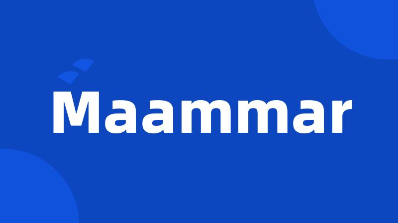 Maammar