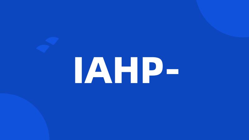 IAHP-