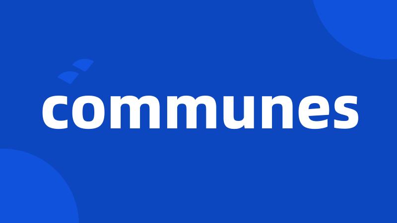 communes