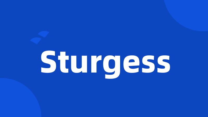 Sturgess