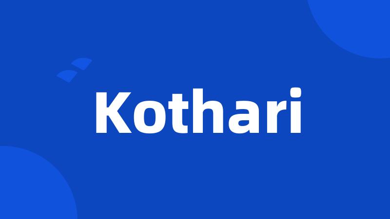 Kothari