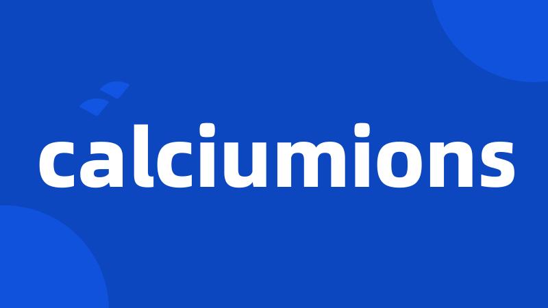 calciumions