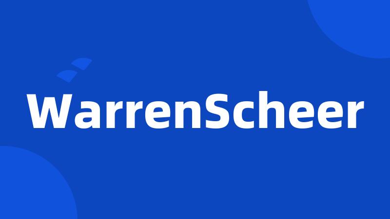 WarrenScheer