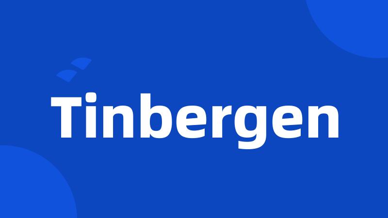 Tinbergen