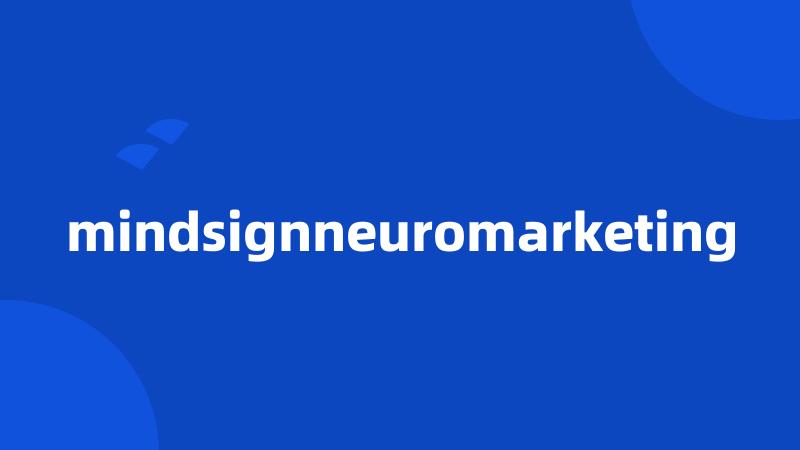 mindsignneuromarketing