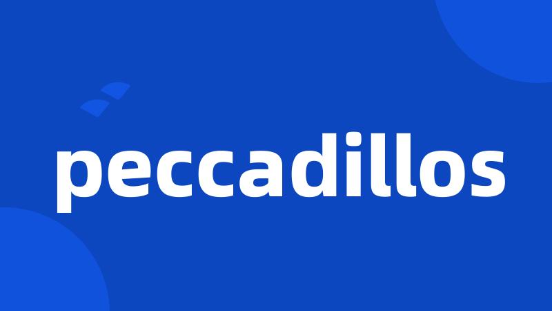 peccadillos