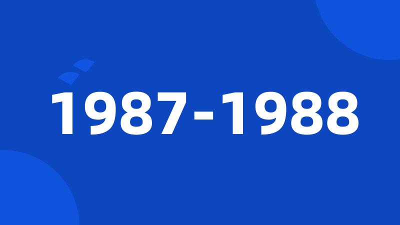 1987-1988