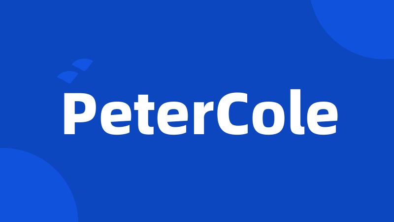 PeterCole