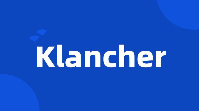 Klancher