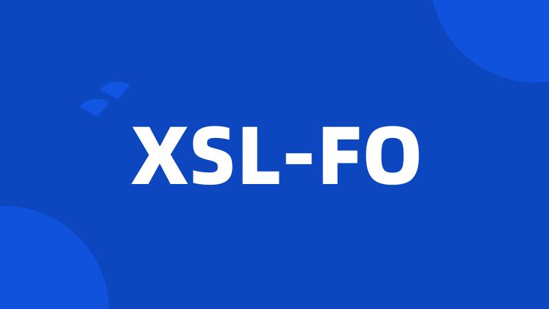 XSL-FO